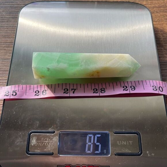 Caribbean calcite tower small banding standing point polished decor natural crys - Picture 6 of 7